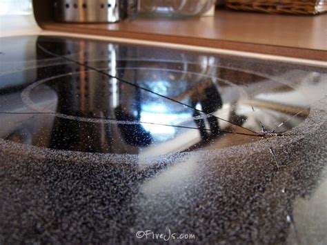 glass top stove cracked while cooking